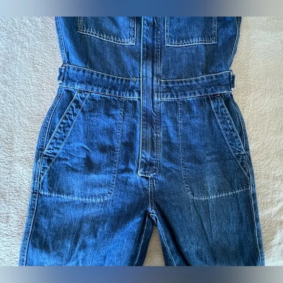 NWT Madewell Utility Coveralls Blue Denim - Picture 11 of 14